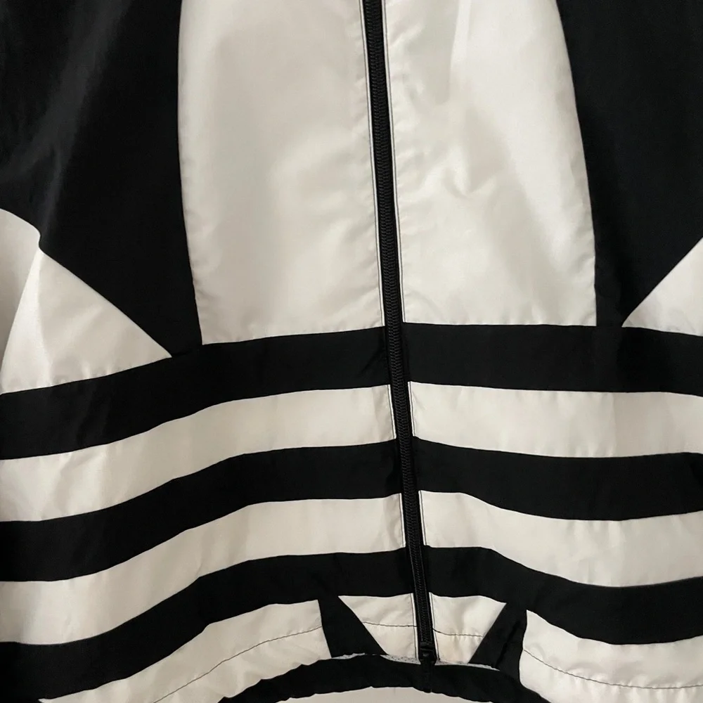 Adidas Black and White Track Zip-Up Jacket - Picture 3 of 9